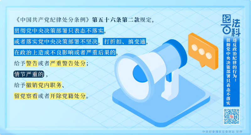 贯彻党中央决策部署只表态不落实.png