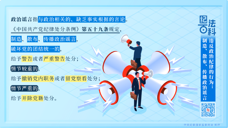 纪法百科丨违反政治纪律的行为：制造、散布、传播政治谣言.png