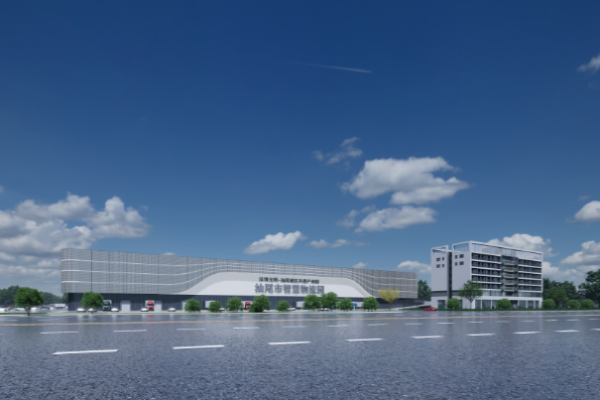 汕尾市智慧物流园项目建筑效果图。.png